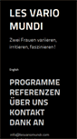 Mobile Screenshot of lesvariomundi.com