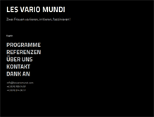Tablet Screenshot of lesvariomundi.com